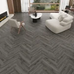 S&S SPC Herringbone Flooring Carbon Grey 6.5mm