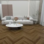 S&S SPC Herringbone Flooring Harvest Oak 6.5mm