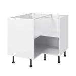 S&S J-Pull White Kitchen Cabinet L-Shape Wall Corner Unit (W)625mm (H)720mm (D)300mm