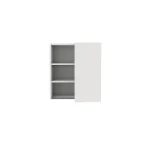 S&S True Handleless Matt White Kitchen Cabinet L-Shape Wall Corner Unit Depth 300mm (W)655mm - Image 2