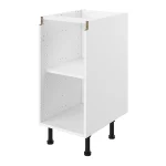 S&S True Handleless White Kitchen Cabinet Base Unit (H)720mm (W)400mm (D)570mm