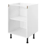 S&S True Handleless White Kitchen Cabinet Base Unit (H)720mm (W)600mm (D)570mm