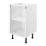 S&S True Handleless White Kitchen Cabinet Base Unit (H)720mm (W)500mm (D)570mm
