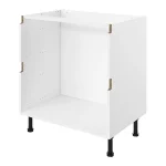 S&S True Handleless White Kitchen Cabinet Drawer Base Unit (H)720mm (W)1000mm (D)570mm