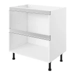 S&S True Handleless White Kitchen Cabinet Drawer Base Unit (H)720mm (W)1000mm (D)570mm - Image 2