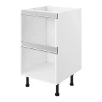 S&S True Handleless White Kitchen Cabinet Drawer Base Unit(H)720mm (W)600mm (D)570mm - Image 2