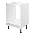 S&S True Handleless White Kitchen Cabinet Oven Housing Unit Depth 300mm (W)600mm - Image 2
