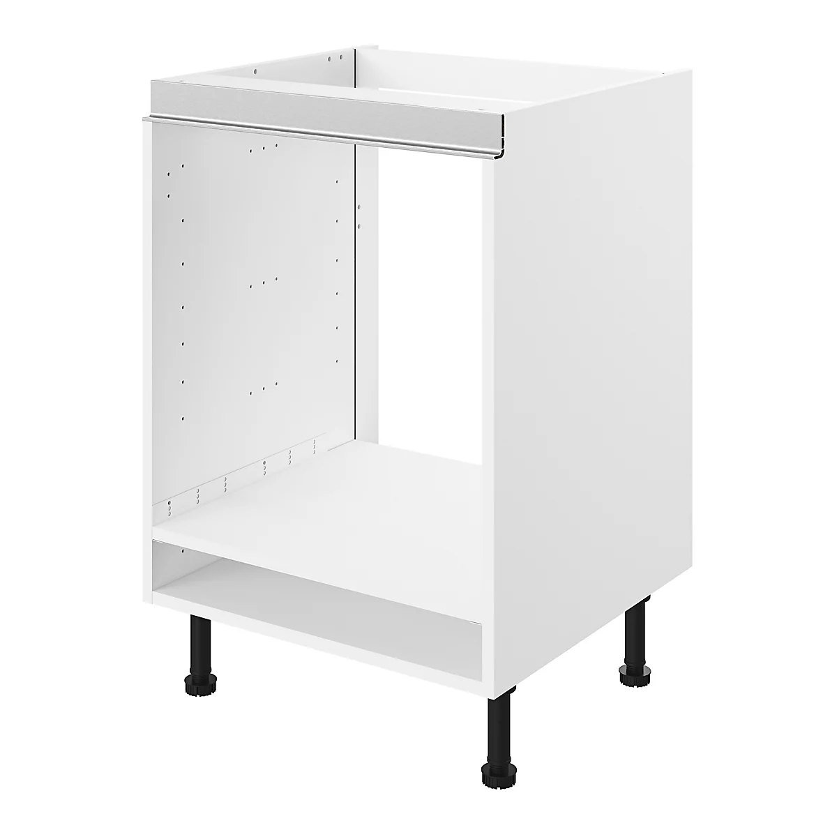 goodhome-caraway-innovo-white-oven-housing-unit-w-600mm~5059340241944_21c S&S True Handleless White Kitchen Cabinet Oven Housing Unit Depth 300mm (W)600mm - Image 1