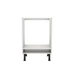 S&S True Handleless White Kitchen Cabinet Oven Housing Base Unit (W)600mm (H)720mm (D)570mm - Image 2