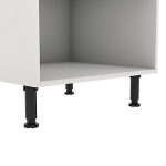 S&S J-Pull White Kitchen Cabinet Tall Unit (W)400mm (H)1970mm (D)570mm - Image 2