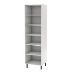 S&S J-Pull White Kitchen Cabinet Tall Unit (W)400mm (H)1970mm (D)570mm