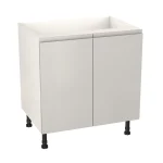 S&S J-Pull Gloss Light Grey Kitchen Cabinet Base Unit (H)720mm (W)800mm (D)570mm