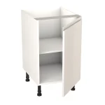 S&S J-Pull Gloss White Kitchen Cabinet Base Unit (H)720mm (W)450mm (D)570mm - Image 2
