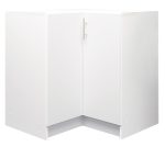 S&S Cabinets with Handles White Matt Kitchen Cabinet L-Corner Base Unit Depth 300mm (W)800mm