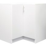 S&S Cabinets with Handles White Matt Kitchen Cabinet L-Corner Base Unit Depth 300mm (W)800mm