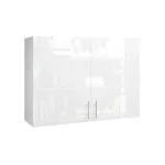 S&S Cabinets with Handles White Gloss Kitchen Cabinet Wall Unit (H)720mm (W)1200mm (D)300mm