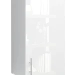 S&S Cabinets with Handles White Gloss Kitchen Cabinet Wall Unit (H)720mm (W)450mm (D)300mm